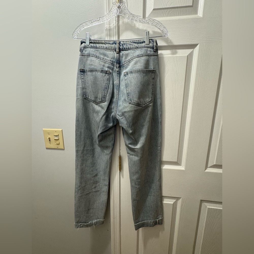 DISSH Jeans Womens US 8 High Rise Straight Leg Cuffed Jeans - Picture 2 of 4